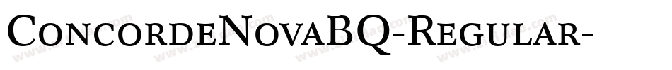 ConcordeNovaBQ-Regular字体转换