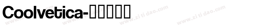 Coolvetica字体转换