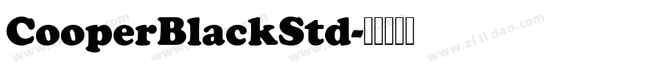 CooperBlackStd字体转换