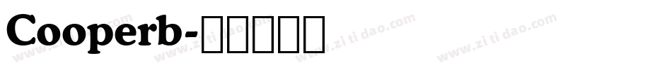 Cooperb字体转换