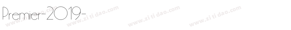 Premier-2019字体转换