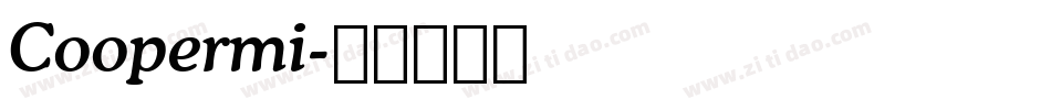 Coopermi字体转换