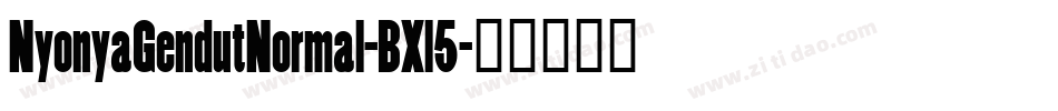 NyonyaGendutNormal-BXl5字体转换