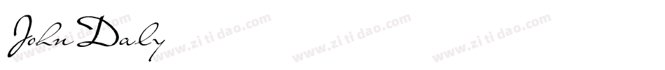 JohnDaly字体转换