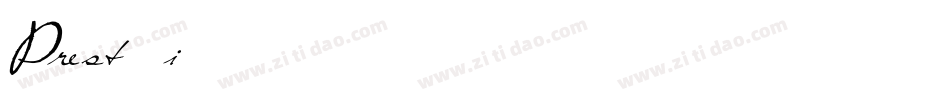 Prest12i字体转换