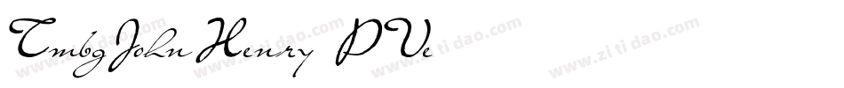 TmbgJohnHenry-PVe2字体转换