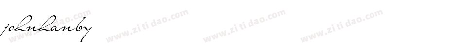 johnhanby字体转换