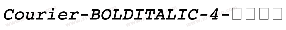 Courier-BOLDITALIC-4字体转换