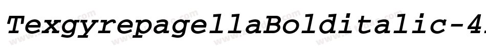 TexgyrepagellaBolditalic-4EjW字体转换