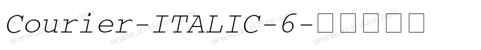 Courier-ITALIC-6字体转换