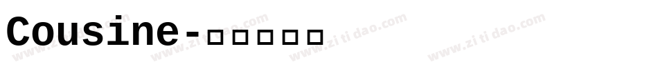 Cousine字体转换
