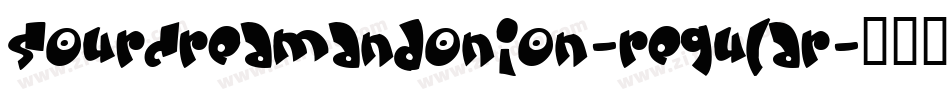 SourCreamAndOnion-Regular字体转换