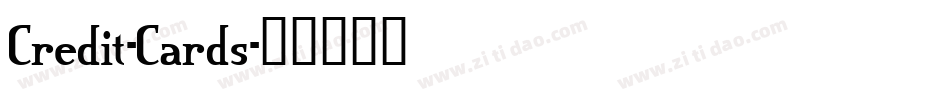 Credit-Cards字体转换
