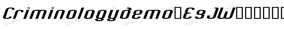 Criminologydemo-E9JW字体转换
