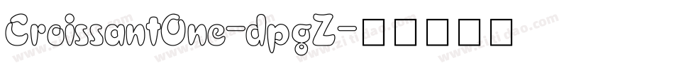 CroissantOne-dpgZ字体转换