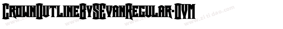 CrownOutlineBySEvanRegular-OVM3p字体转换