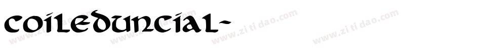 CoiledUncial字体转换