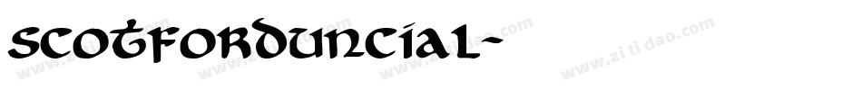 ScotfordUncial字体转换