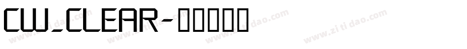 CW_CLEAR字体转换