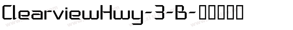 ClearviewHwy-3-B字体转换
