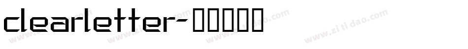 clearletter字体转换