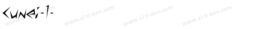 Cunei-1字体转换
