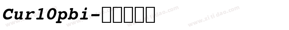 Cur10pbi字体转换
