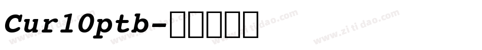 Cur10ptb字体转换