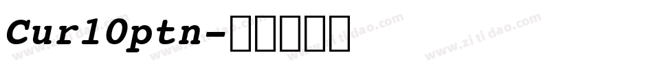 Cur10ptn字体转换