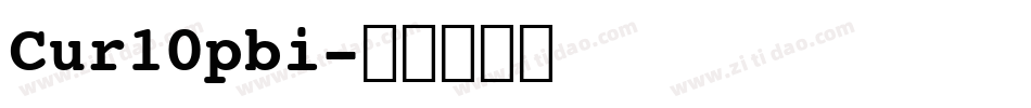Cur10pbi字体转换