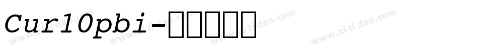Cur10pbi字体转换