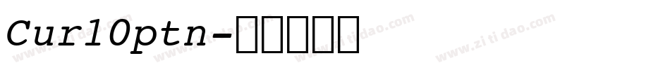 Cur10ptn字体转换