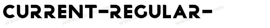 Current-Regular字体转换