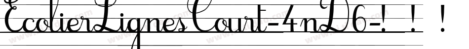 EcolierLignesCourt-4nD6字体转换