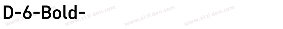 D-6-Bold字体转换