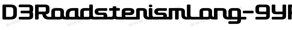 D3RoadsterismLong-9YRZ字体转换