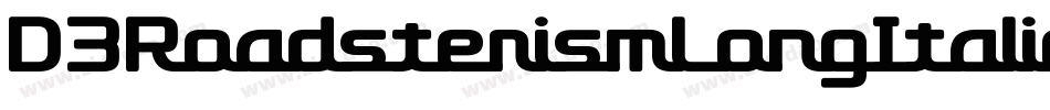 D3RoadsterismLongItalic-lgoZ字体转换