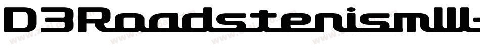 D3RoadsterismW字体转换