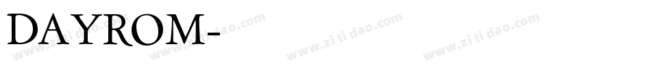 DAYROM字体转换