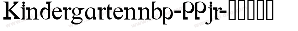 Kindergartennbp-PPjr字体转换