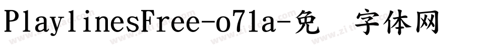 PlaylinesFree-o71a字体转换