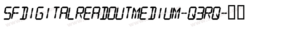 SfDigitalReadoutMedium-q3rq字体转换