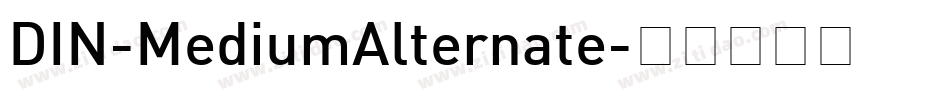 DIN-MediumAlternate字体转换
