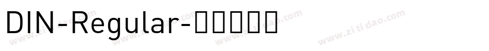 DIN-Regular字体转换