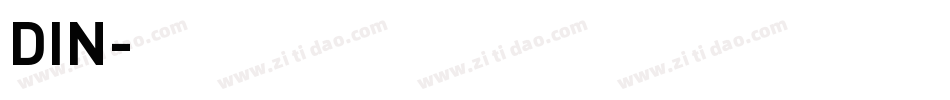 DIN字体转换