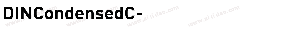 DINCondensedC字体转换