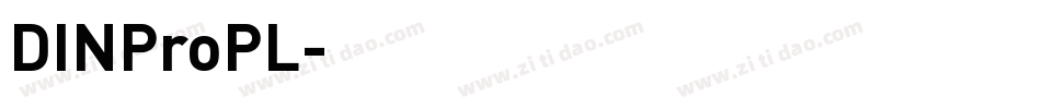 DINProPL字体转换