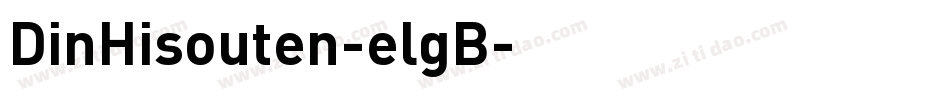 DinHisouten-elgB字体转换