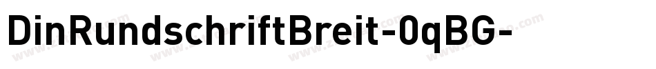 DinRundschriftBreit-0qBG字体转换
