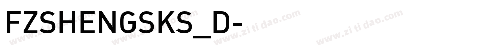 FZSHENGSKS_D字体转换